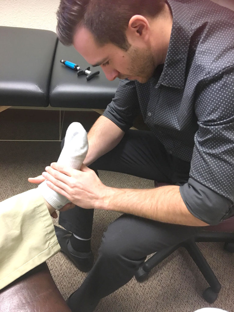 Chiropractic Foot Adjustment